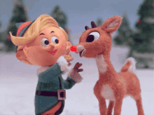 Red Nose Reindeer GIF - Rudolph Red Nose Elf GIFs