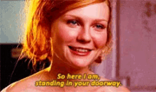 Mary Jane Watson Standing In Your Door Way GIF - Mary Jane Watson Standing In Your Door Way Mjwatson GIFs
