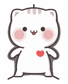 love mochi cat heart
