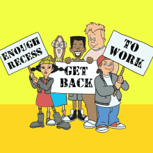 Enough Recess Get Back To Work Ashley Spinelli GIF - Enough Recess Get Back To Work Enough Recess Recess GIFs