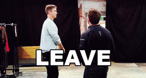 Leaves GIF - Leave Point Serious GIFs