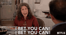 I Bet You Can I Bet You Can Lily Tomlin GIF - I Bet You Can I Bet You Can Lily Tomlin Frankie Bergstein GIFs