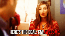 Here'S The Deal: I'M Awesome GIF - Glee Heres The Deal Im Awesome GIFs
