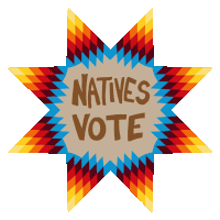 Natives Vote Go Vote Sticker - Natives Vote Vote Go Vote Stickers