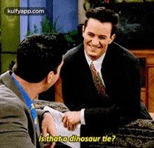 Isithat A Dinosaur Tie?.Gif GIF - Isithat A Dinosaur Tie? Friends Hindi GIFs