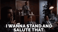 As He Should - "I Wanna Stand And Salute That." GIF - Madmen Lady Woman GIFs