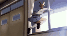 Jump Out Window GIF - Jump Out Window Animejump Out GIFs