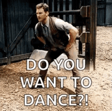 jurassic world chris pratt dance do you want to jurassic world chris pratt dance do you want to