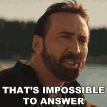 Thats Impossible To Answer Nick Cage GIF - Thats Impossible To Answer Nick Cage Nicolas Cage GIFs