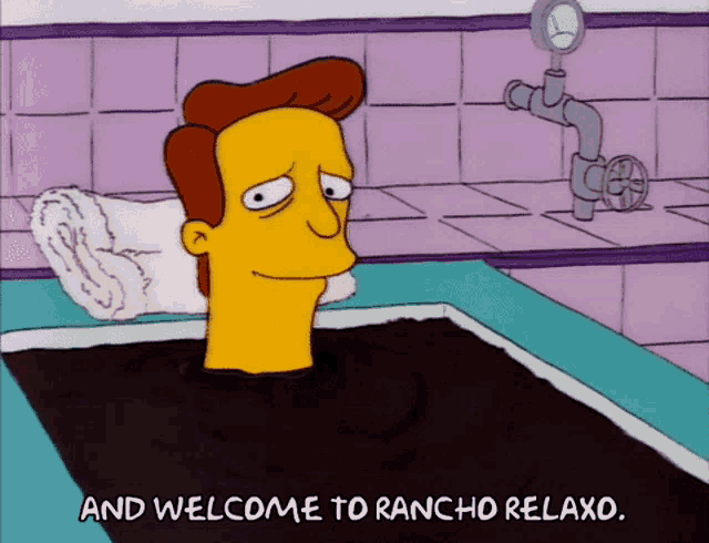 Rancho Relaxo Simpsons GIF - Rancho Relaxo Simpsons Bath - Discover & Share  GIFs