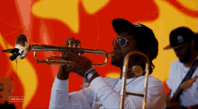 Playing The Trumpet Koffee GIF - Playing The Trumpet Koffee Coachella GIFs