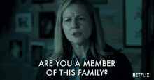 Are You A Member Of This Family Laura Linney GIF - Are You A Member Of This Family Laura Linney Wendy Byrde GIFs