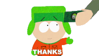 Thanks Kyle Broflovski Sticker - Thanks Kyle Broflovski South Park Stickers