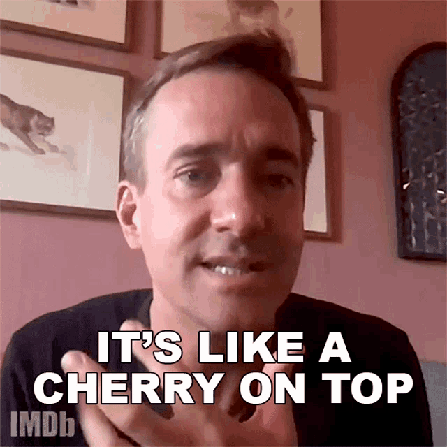 Its Like A Cherry On Top Matthew Macfadyen GIF Its Like A Cherry On