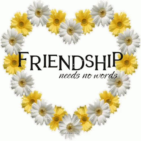 Friendship Needs No Words Flowers GIF - Friendship Needs No Words Flowers Shiny GIFs