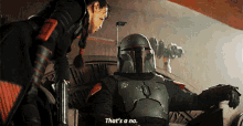 The Book Of Boba Fett Thats A No GIF - The Book Of Boba Fett Thats A No Boba Fett GIFs