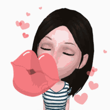 kiss hearts