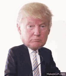 Big Head GIF - Big Head Donald Trump Nod GIFs