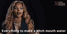 Everything To Make A Bitch Mouth Water Vanessa Vanjie Mateo GIF - Everything To Make A Bitch Mouth Water Vanessa Vanjie Mateo True Dating Stories GIFs