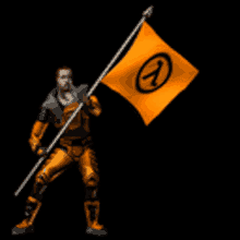Gordon Freeman Half Life GIF - Gordon Freeman Half Life Flag GIFs