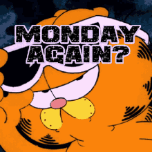 Monday Monday Again GIF - Monday Monday Again Garfield GIFs