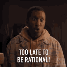 Too Late To Be Rational Chris Redd GIF - Too Late To Be Rational Chris Redd Saturday Night Live GIFs