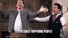 Its Actually Happening People Jack Mcfarland GIF - Its Actually Happening People Jack Mcfarland Estefan Gloria GIFs