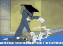 patchie spam spank tom and jerry jerry