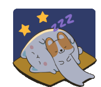 Goodnight Sleep Sticker - Goodnight Sleep Cute Stickers
