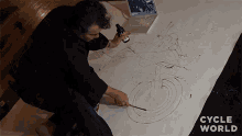 painting makoto endo cycle world drawing artist painting makoto endo cycle world drawing artist