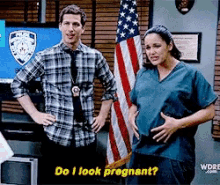 Amy Santiago Pregnant GIF - Amy Santiago Pregnant Pregnancy GIFs