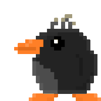 Penguin Pixel Sticker - Penguin Pixel Pixel Art Stickers