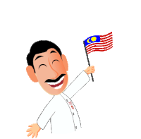 Harikebangsaan Malaysia Sticker - Harikebangsaan Malaysia Sayangimalaysiaku Stickers