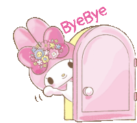 Ibunwoo Byebye Sticker - Ibunwoo Byebye My Melody Stickers