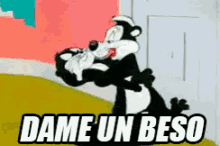 Dame Un Beso GIF - Pepe Le Pew Zorrillo D Ame Un GIFs