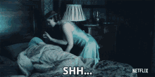 Shh Poppy Hill GIF - Shh Poppy Hill The Haunting Of Hill House GIFs