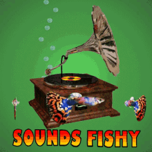 Sounds Fishy Smells Fishy GIF - Sounds Fishy Smells Fishy Gramaphone GIFs