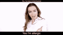 Malinda Kathleen Reese Allergic GIF - Malinda Kathleen Reese Allergic Allergies GIFs