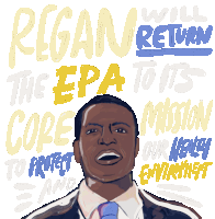 Regan Will Return The Epa Core Mission Sticker - Regan Will Return The Epa Core Mission Protect Our Health And Environment Stickers