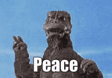Godzilla Peace GIF - Godzilla Peace Costume GIFs