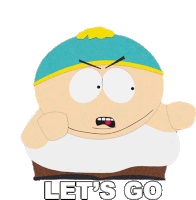 Lets Go Eric Cartman Sticker - Lets Go Eric Cartman South Park Stickers