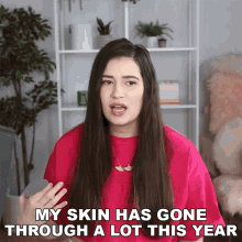 My Skin Has Gone Through A Lot This Year Marissarachel GIF - My Skin Has Gone Through A Lot This Year Marissarachel Skin Care GIFs