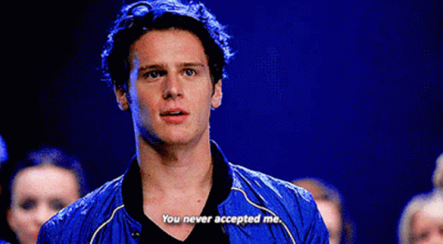 Glee Jesse St James GIF - Glee Jesse St James You Never Accepted Me -  Descubre & Comparte GIFs