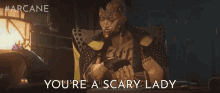 Youre A Scary Lady Arcane GIF - Youre A Scary Lady Arcane Intimidating GIFs