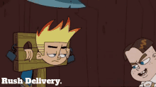 johnny test bling bling boy rush delivery delivery speed delivery