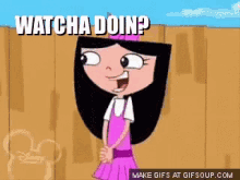 Watcha Doin Phineas And Pherb GIF - Watcha Doin Phineas And Pherb Isabella Garcia Shapiro GIFs