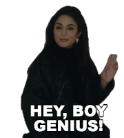 Hey Boy Genius Karessa Sticker - Hey Boy Genius Karessa Vanessa Hudgens Stickers