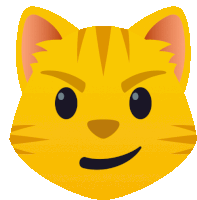 Cat With Wry Smile People Sticker - Cat With Wry Smile People Joypixels Stickers