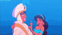 aladdin flirt pointing jasmine teasing