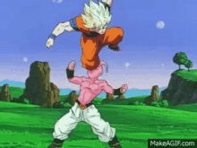 Kid Buu Goku GIF - Kid Buu Goku Dragonball Z GIFs
